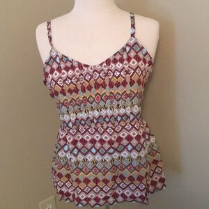 American Rag sleeveless geometric pink Tank Top